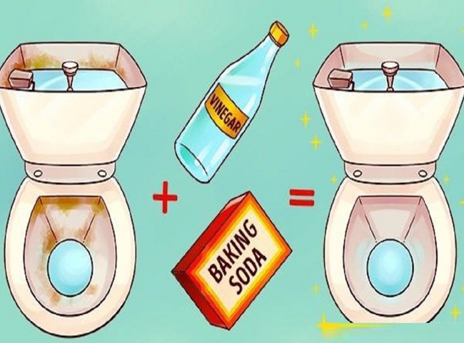 Giấm trắng và baking soda giúp tẩy vết ố vàng