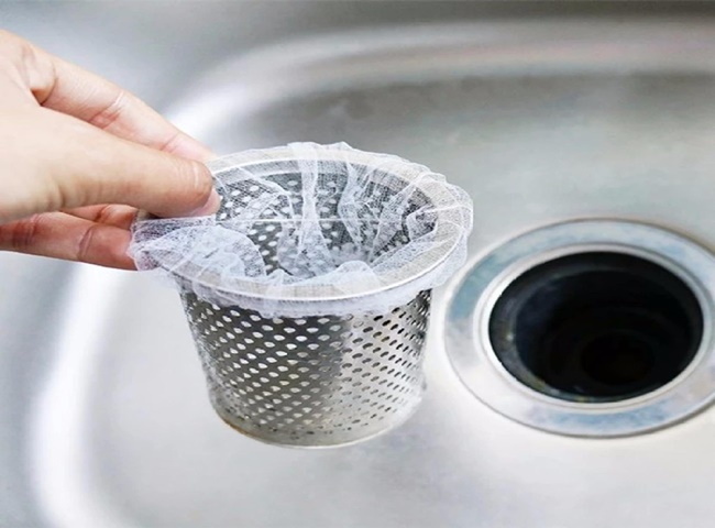 Túi lọc giúp hạn chế gây ra tình trạng bồn rửa chén không rút nước