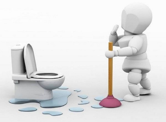 Phao bồn cầu bị hỏng gây rò rỉ nước nhà vệ sinh
