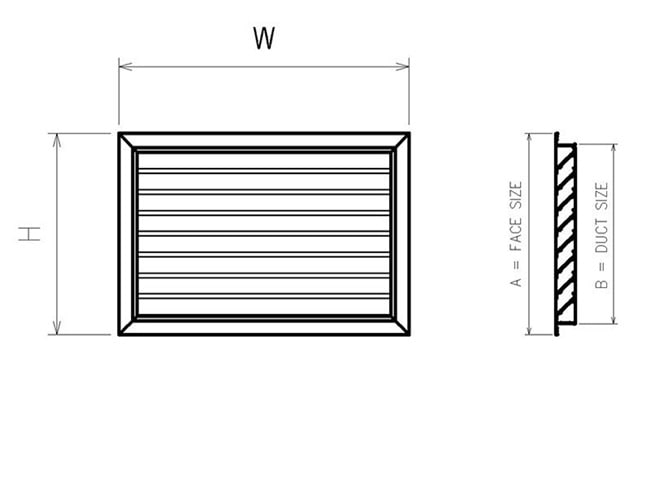 Kích thước cửa thông gió nhà vệ sinh