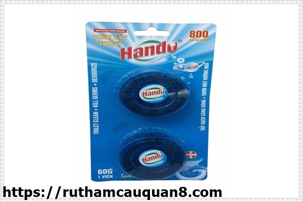 Cách dùng viên tẩy sạch bồn cầu Hando