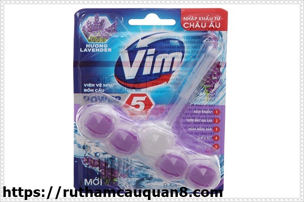 Cách dùng viên tẩy sạch bồn cầu Vim